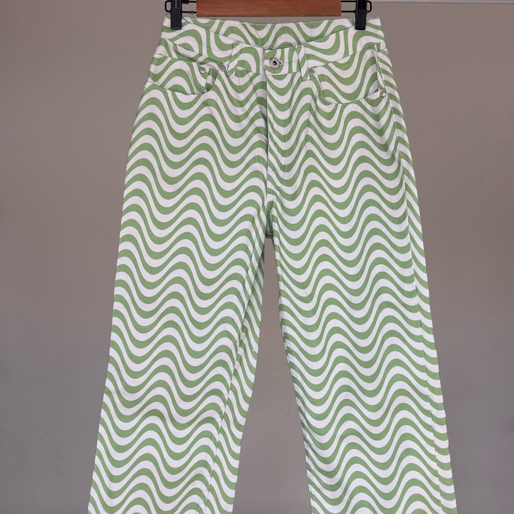 The Ragged Priest Green Prism Jeans